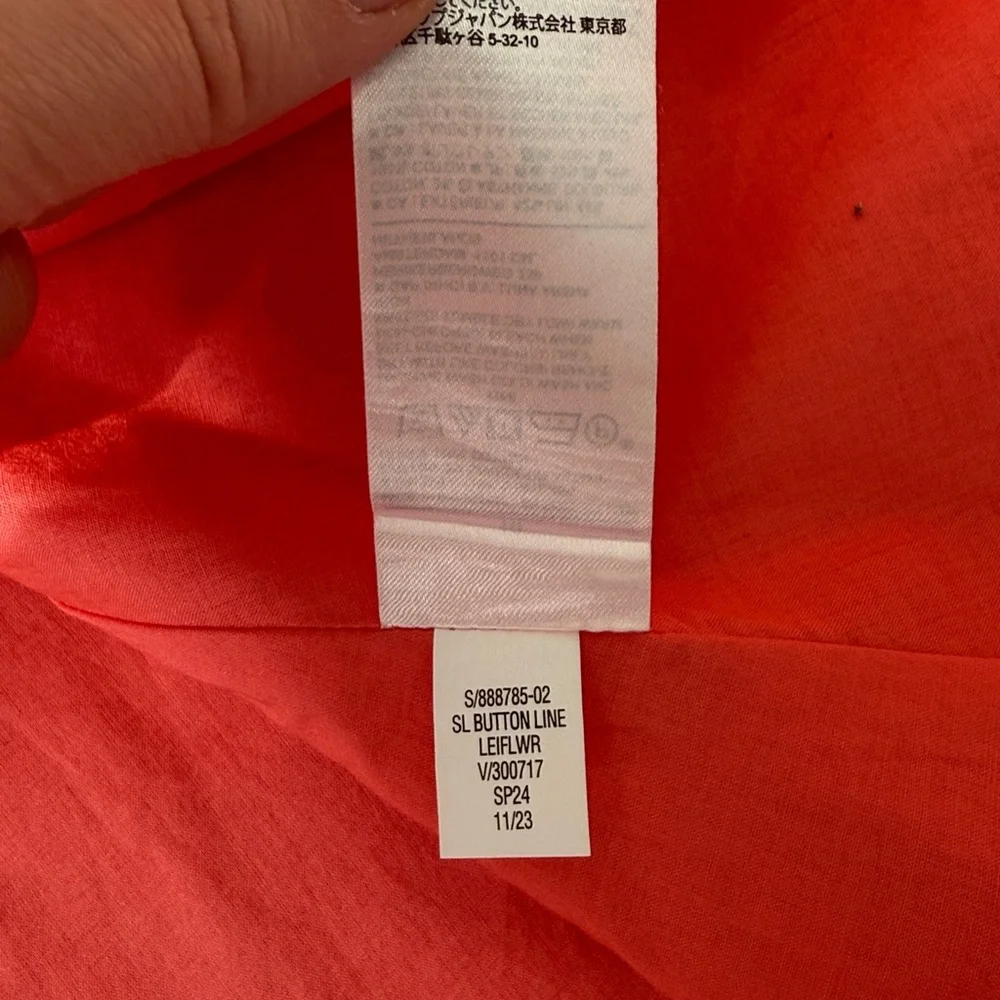 Banana Republic linen blend button front midi dress - Picture 9 of 9